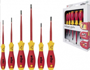 Wiha 35389 csavarh&uacute;z&oacute; k&eacute;szlet, 6 r&eacute;szes, szigetelt, lapos/PH slimFix