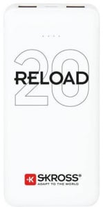 SKROSS Reload20 20Ah Power Bank USB/microUSB kábellel, két kimenettel  (RELOAD20 / 1.400140)