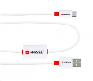 SKROSS USB -> Micro USB kábel fehér-narancs (SKR-BUZZMICROUSBCABE)