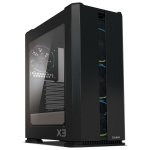 Zalman X3(BLACK) táp nélküli ablakos ház fekete