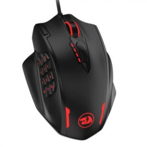 Redragon IMPACT MMO Gaming lézer egér fekete (M908)