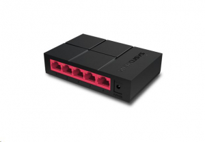 Mercusys MS105G 5 Portos Gigabit Switch fekete-piros