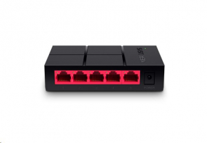 Mercusys MS105G 5 Portos Gigabit Switch fekete-piros