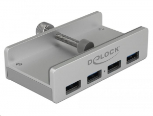 Delock külső USB 3.0 hub 4 bemenettel záró csavarral (64046)