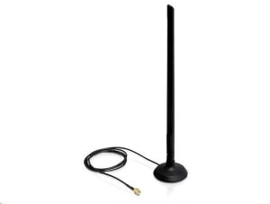 DeLock SMA WLAN 6.5 dBi Antenna mágneses állvánnyal és hajlékony szerkezettel (88410)