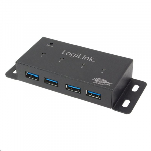 LogiLink USB 3.0 HUB, 4-Port, fém házas (UA0149)