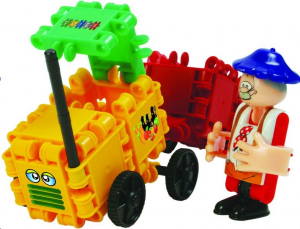 Clics Traktor farmerrel építőjáték szett (CC017)