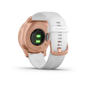 Garmin Vivomove Style okosóra rózsaarany, fehér szilikon szíjjal (010-02240-20)