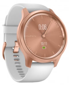 Garmin Vivomove Style okosóra rózsaarany, fehér szilikon szíjjal (010-02240-20)