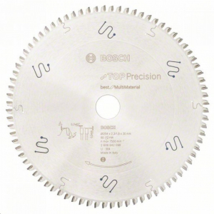 Bosch 2608642098 Körfűrészlap, Top Precision Best for Multi Material 254 x 30 x 2,3 mm, 80
