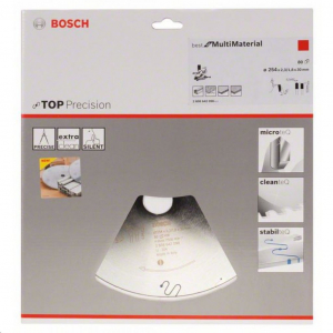 Bosch 2608642098 Körfűrészlap, Top Precision Best for Multi Material 254 x 30 x 2,3 mm, 80