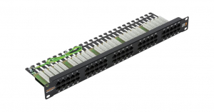 Nikomax patch panel 50 port 1U 19" fekete (NMC-RP50UC3-1U-BK)