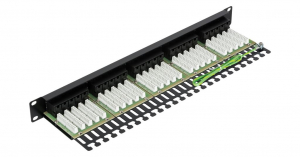 Nikomax patch panel 50 port 1U 19" fekete (NMC-RP50UC3-1U-BK)