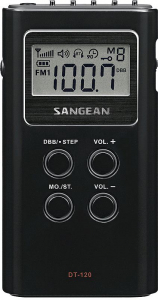 Sangean DT-120 zsebrádió fekete