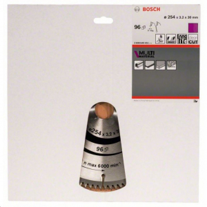 Bosch 2608640451 Körfűrészlap, Multi Material 254 x 30 x 3,2 mm; 96