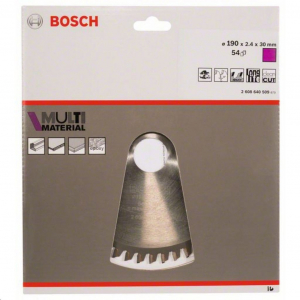 Bosch 2608640509 Körfűrészlap, Multi Material 190 x 30 x 2,4 mm; 54