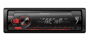 Pioneer MVH-S120UB USB/AUX autóhifi fejegység piros