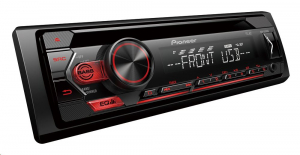 Pioneer MVH-S120UB USB/AUX autóhifi fejegység piros