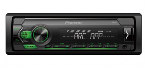 Pioneer MVH-S120UBG USB/AUX autóhifi fejegység zöld