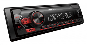 Pioneer MVH-S120UI USB/AUX autóhifi fejegység piros