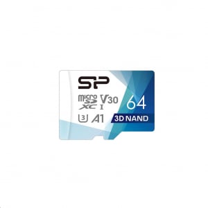 64GB microSDXC memória kártya Silicon Power Superior Pro + adapter (SP064GBSTXDU3V20AB)