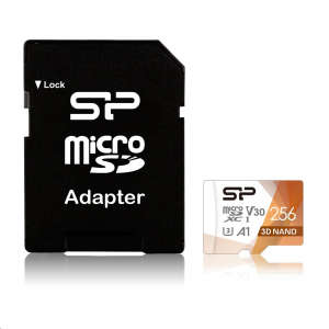 256GB microSDXC memória kártya Silicon Power Superior Pro + adapter (SP256GBSTXDU3V20AB)