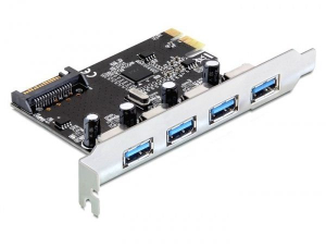 DeLock DL89297 PCI Express kártya -> 4 x USB 3.0