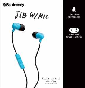 Skullcandy JIB mikrofonos fülhallgató kék-fekete (S2DUYK-628)