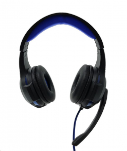 Media-Tech COBRA PRO THRILL mikrofonos fülhallgató fekete-kék (MT3594)