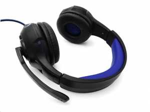 Media-Tech COBRA PRO THRILL mikrofonos fülhallgató fekete-kék (MT3594)
