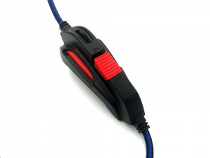 Media-Tech COBRA PRO THRILL mikrofonos fülhallgató fekete-kék (MT3594)