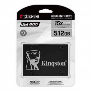 512GB Kingston SSD SATA3 2.5" KC600 meghajtó (SKC600/512G)