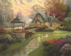 Schmidt Make a Wish Cottage, Thomas Kinkade 1000db-os puzzle (58463) (15185-184)