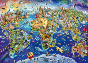 Schmidt Discover the World 1000db-os puzzle (58288) (17858-184)