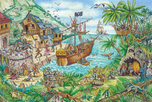 Schmidt Pirate cove (pirate flag) 100db-os puzzle (56330) (18904-184)