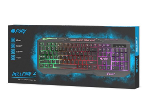 Fury Hellfire 2 Gaming US billentyűzet fekete USB (NFU-1549)