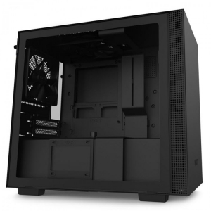 NZXT H210 táp nélküli ablakos Mini-ITX ház matt fekete (CA-H210B-B1)