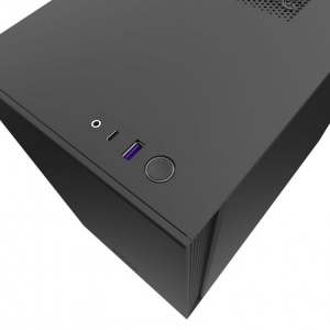 NZXT H210 táp nélküli ablakos Mini-ITX ház matt fekete (CA-H210B-B1)