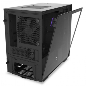 NZXT H210 táp nélküli ablakos Mini-ITX ház matt fekete (CA-H210B-B1)