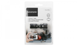 Saramonic SmartMic+ Kompakt, irányított mikrofon IOS és Android készülékekhez