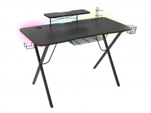 Natec Genesis Holm 300 RGB gaming asztal fekete (NDS-1550)