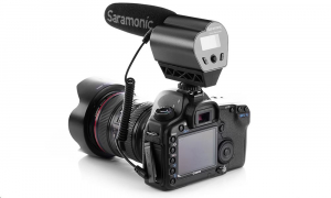 Saramonic Vmic Recorder Shotgun kondenzátor videó mikrofon integrált Flash felvevővel