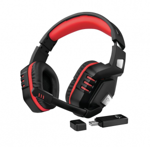 Trust GXT 390 Juga wireless gamer headset  fekete-piros (23378)