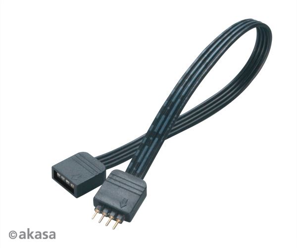 Akasa LED szalag hosszabbító kábel 20cm (AK-CBLD01-20BK)