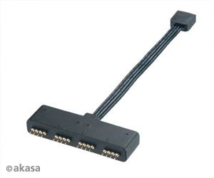 Akasa RGB LED elosztó kábel (AK-CBLD02-10BK)