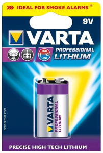 Varta Precise High Tech Lithium 9V (1db/csomag)  (4008496675265)