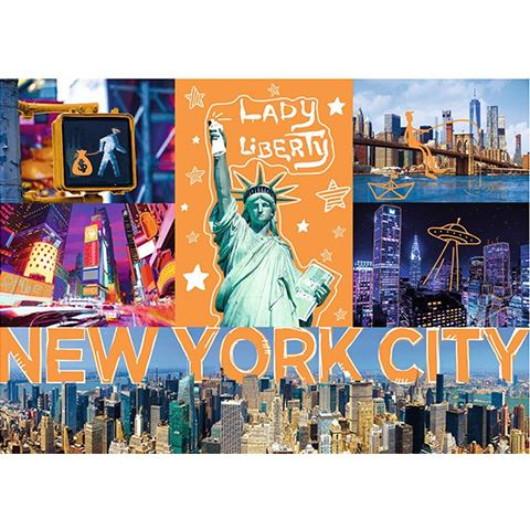 Trefl Neon Color Line: New York város 1000db-os puzzle (10579)