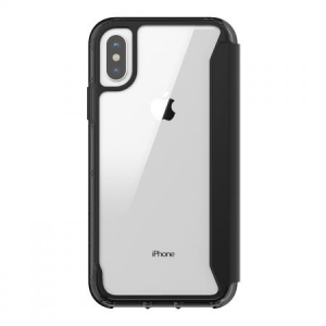 Griffin Survivor Clear Wallet iPhone X/XS flip tok fekete-&aacute;tl&aacute;tsz&oacute;  (TA43989)