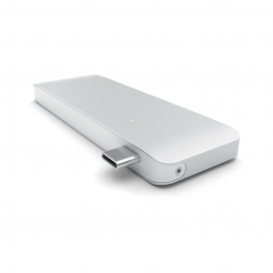 Satechi USB Type-C USB HUB / kártyaolvasó ezüst (ST-TCUPS)