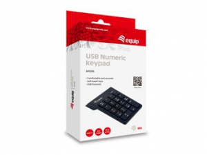 Equip 245205 numerikus billentyűzet fekete USB